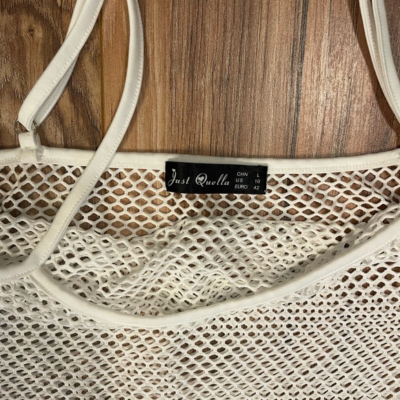 White mesh Just Quella dress size 10 (L) - Picture 3 of 5